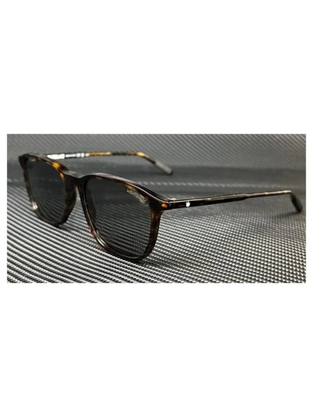 New MontBlanc Men  Brown Havana Sunglasses  53- 17- 150